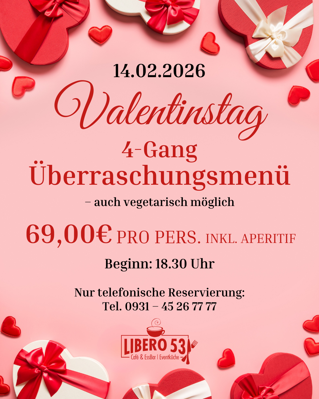 Valentinstagsmenü Libero 53 Waldbüttelbrunn