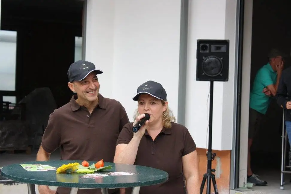 Ansprache bei der Baustellenparty im Libero 53 in Waldbüttelbrunn